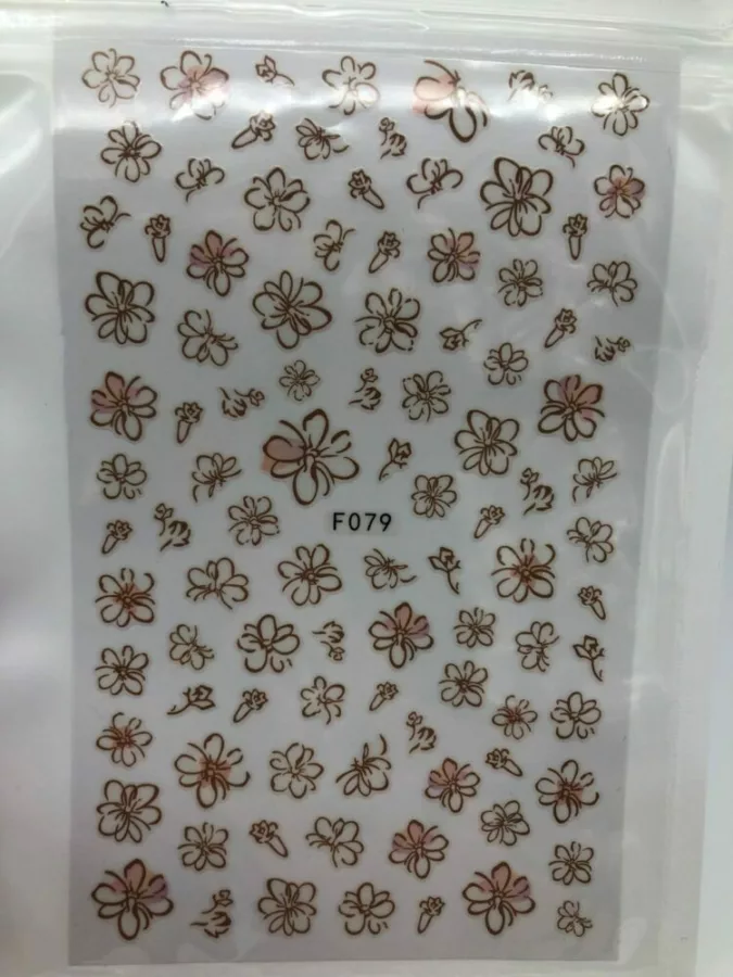 Nail stickers Flowers F079