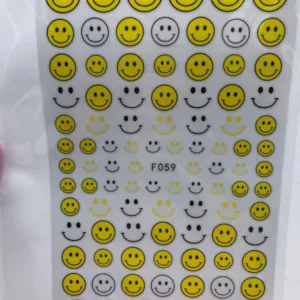 Nail stickers Smileys F059