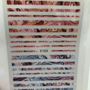 Nail stickers Marble Stripes F153