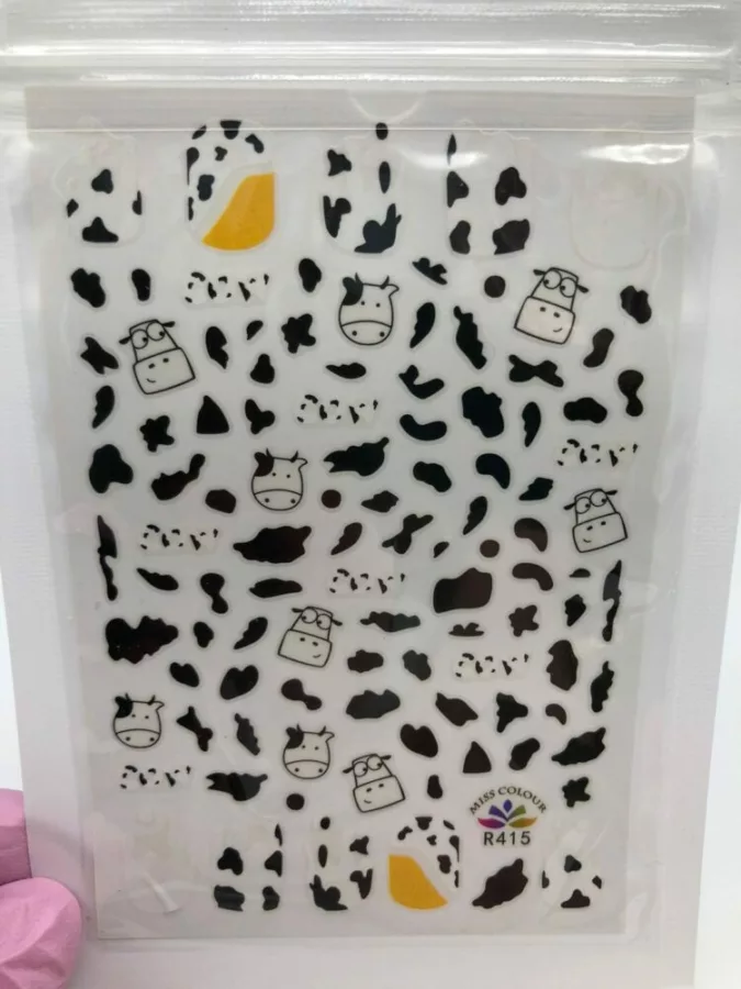 Nail stickers Cow R415