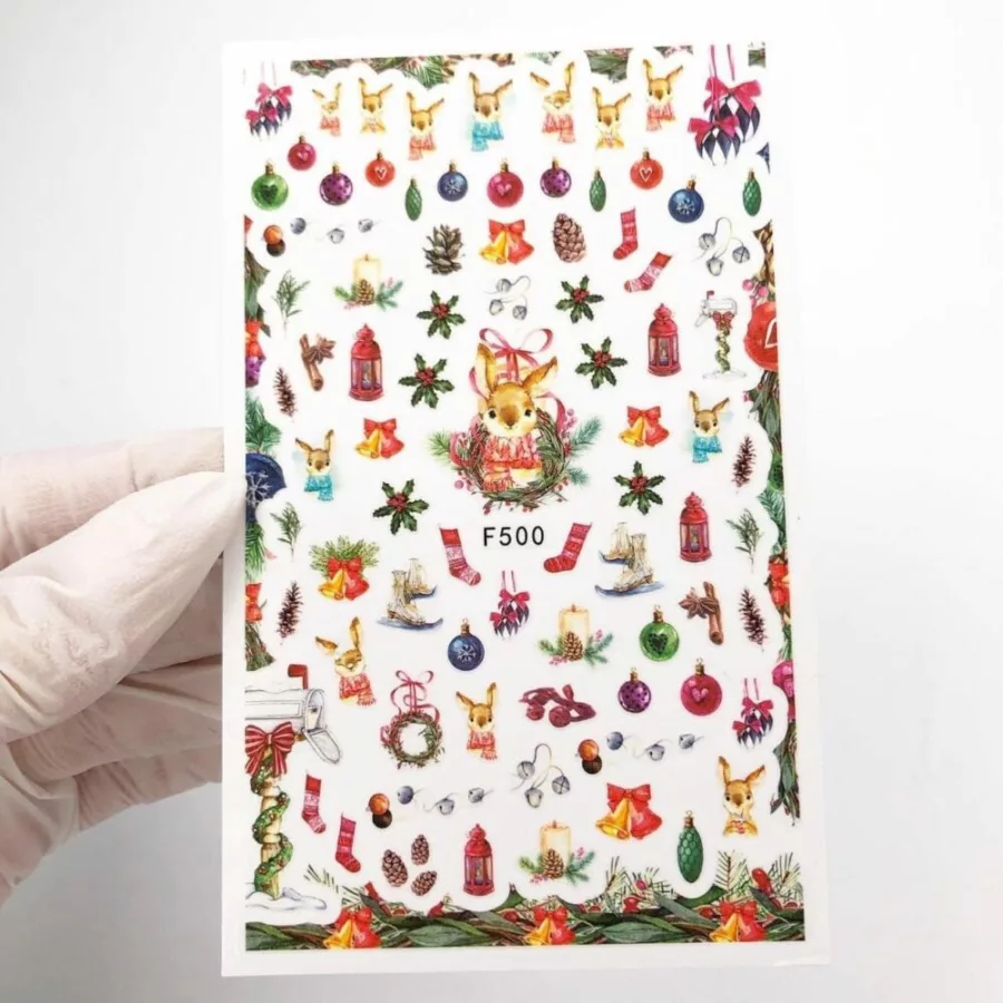 Nail stickers New Year F500