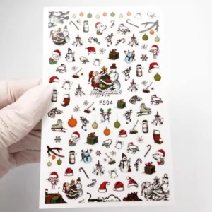 Nail stickers New year  F504