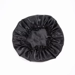 Black Satin Bonnet - Image 2