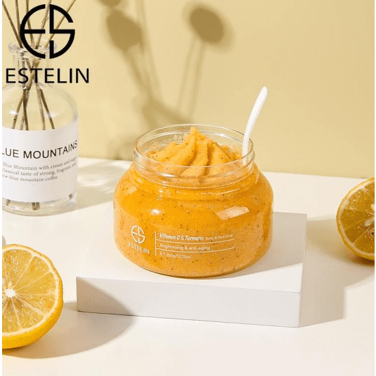 Estelin Vitamin C & Turmeric Body & Face Scrub 350g - Image 2