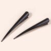 Black Metal Hair Clips 2pcs