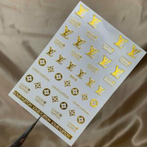 Iconic Brands Sticker Gold LV