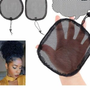 Black Ponytail Wig Cap - Image 3