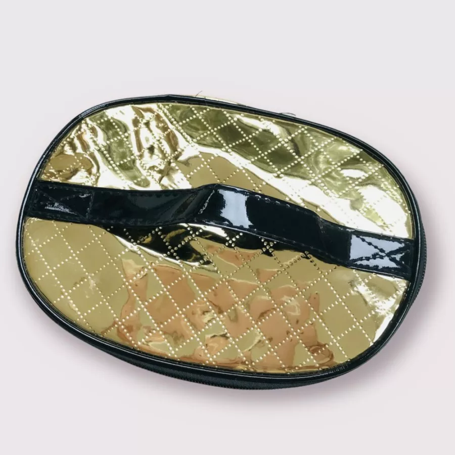 Gold Oval Makeup Bag - Image 3