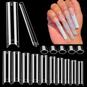 Clear 3XL Square Extension Tips 100pcs